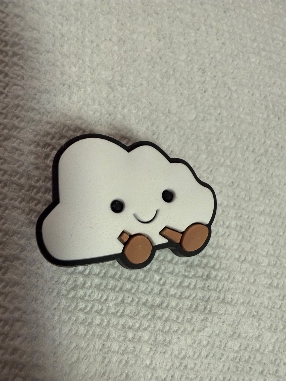 Cute White Cloud shoe charm